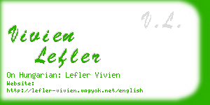 vivien lefler business card